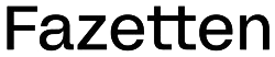 Logo Fazetten in schwarz