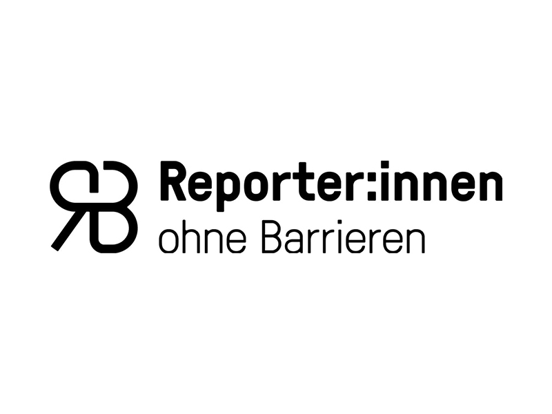 Logo Reporter:innen ohne Barrieren